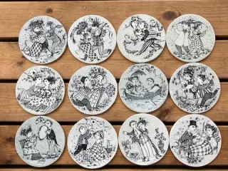 Bjørn Wiinblad, års/månedes brikker