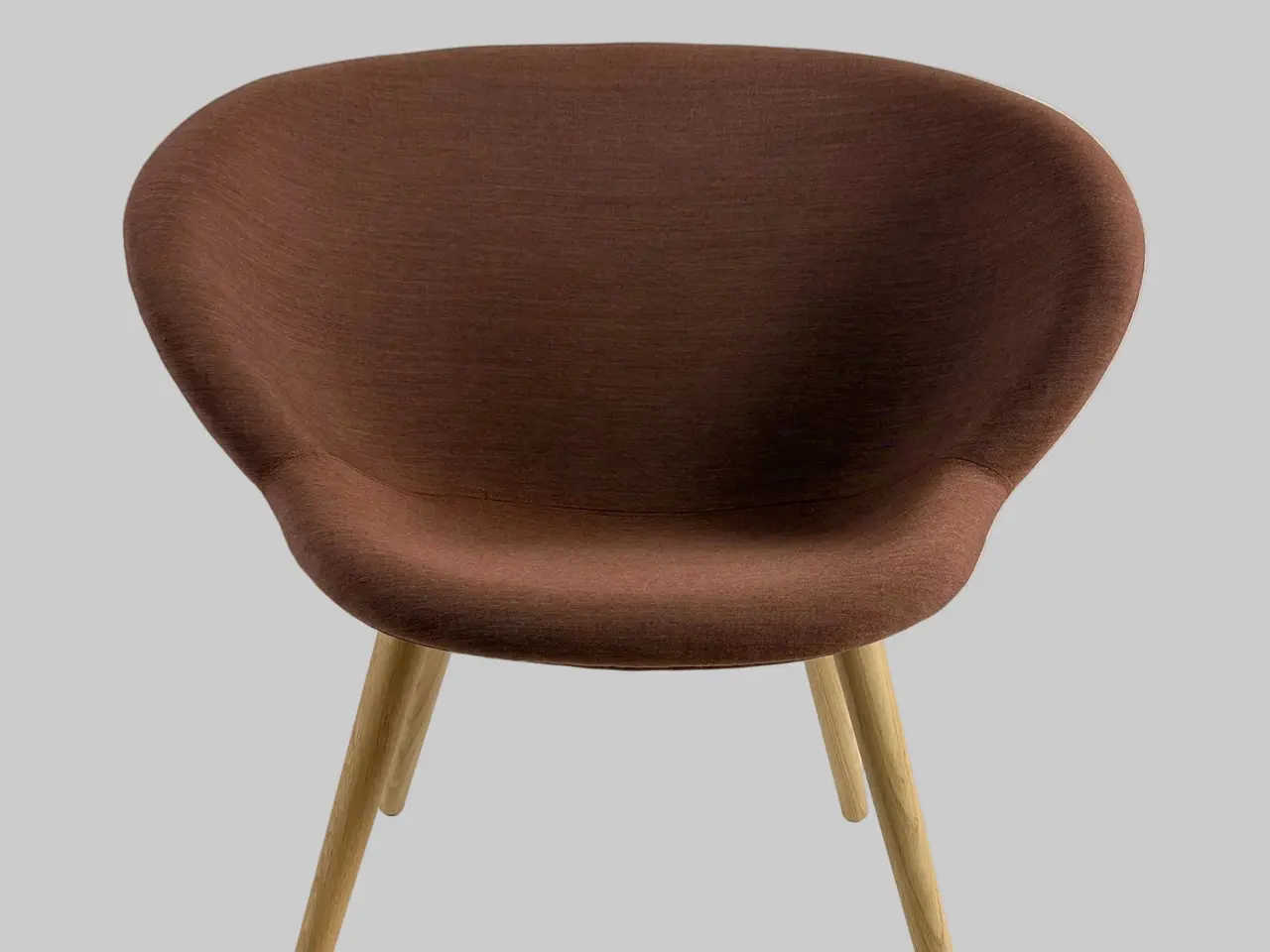 Billede 3 - +HALLE Capri Loungestol – Brun/Eg Stel