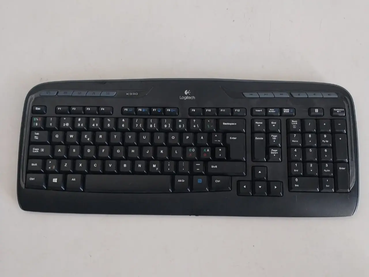 Billede 1 - Logitech K330 trådløst tastatur
