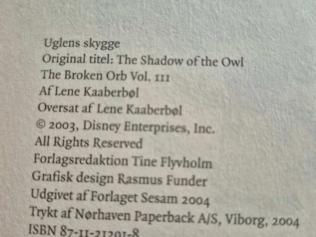 Billede 5 - Witch bog , uglens skygge
