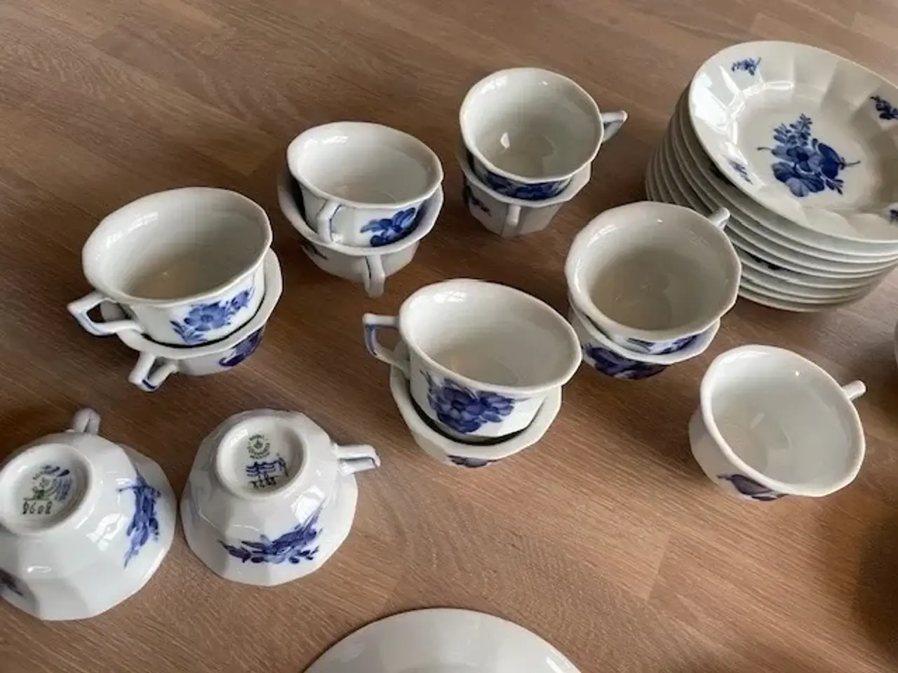Billede 5 - Kaffestel "Blå blomst"