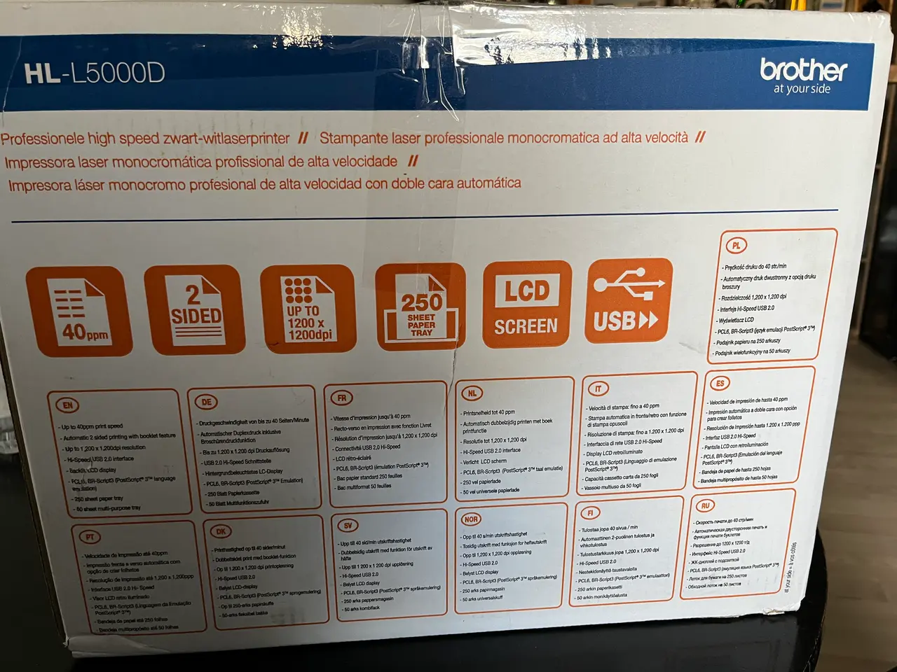 Billede 3 - NY Brother HL-L5000D printer