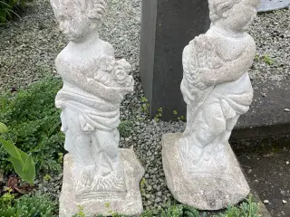 Gamle havefigur med patina