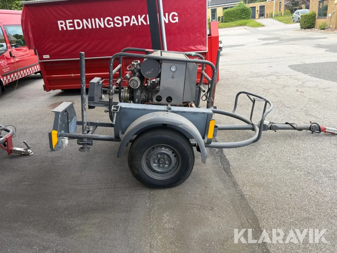 Billede 6 - Vandforsyningsenhed / brandpumpe på trailer DVI 12/3 1200 bobbel motor