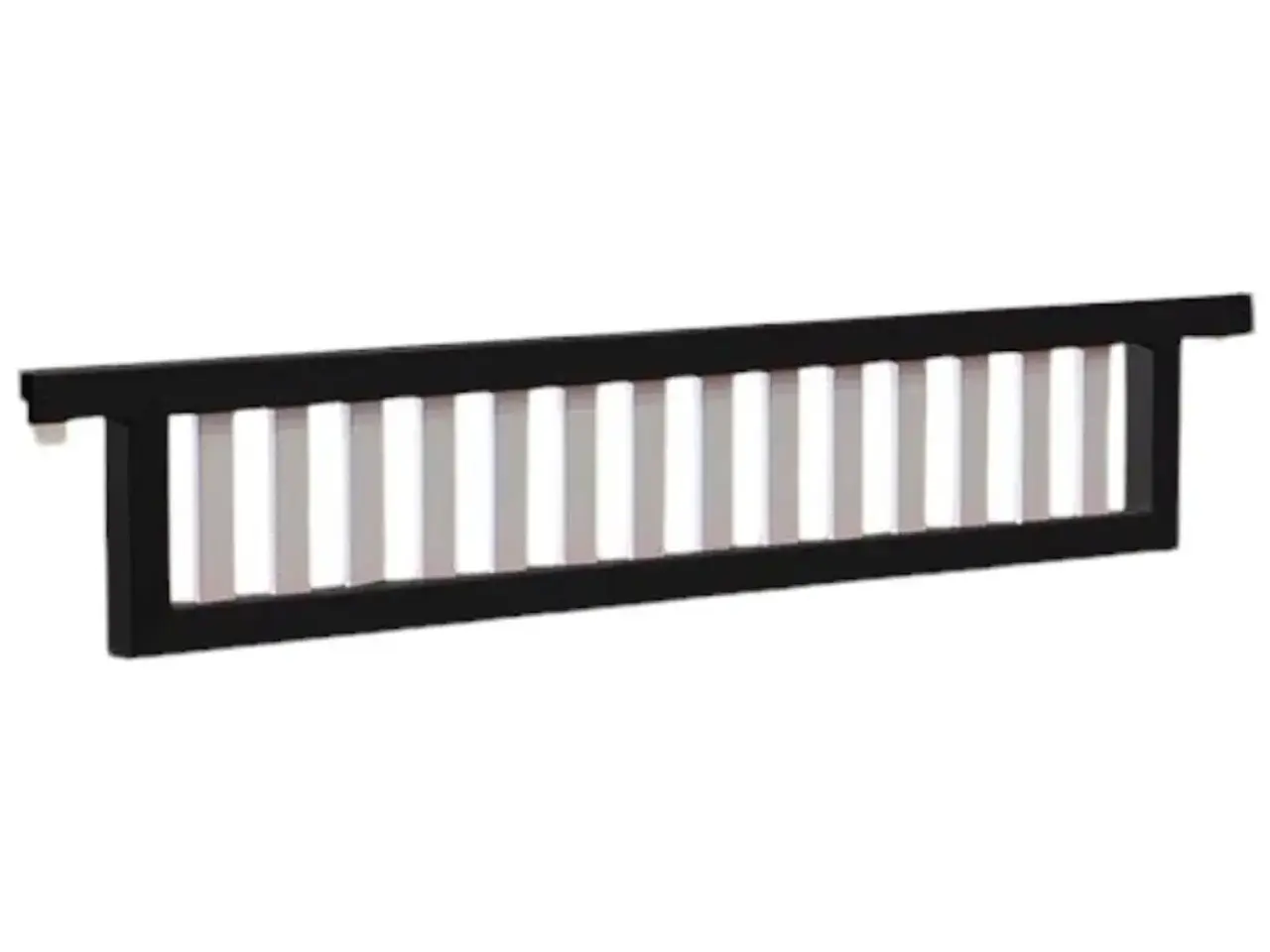 Billede 1 - Hængefyld Sort/hvid 300x50cm PE-plast