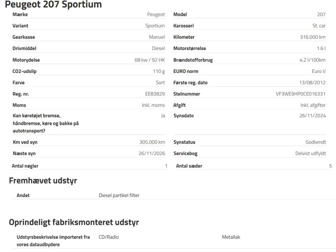 Billede 5 - – Peugeot 207 2012