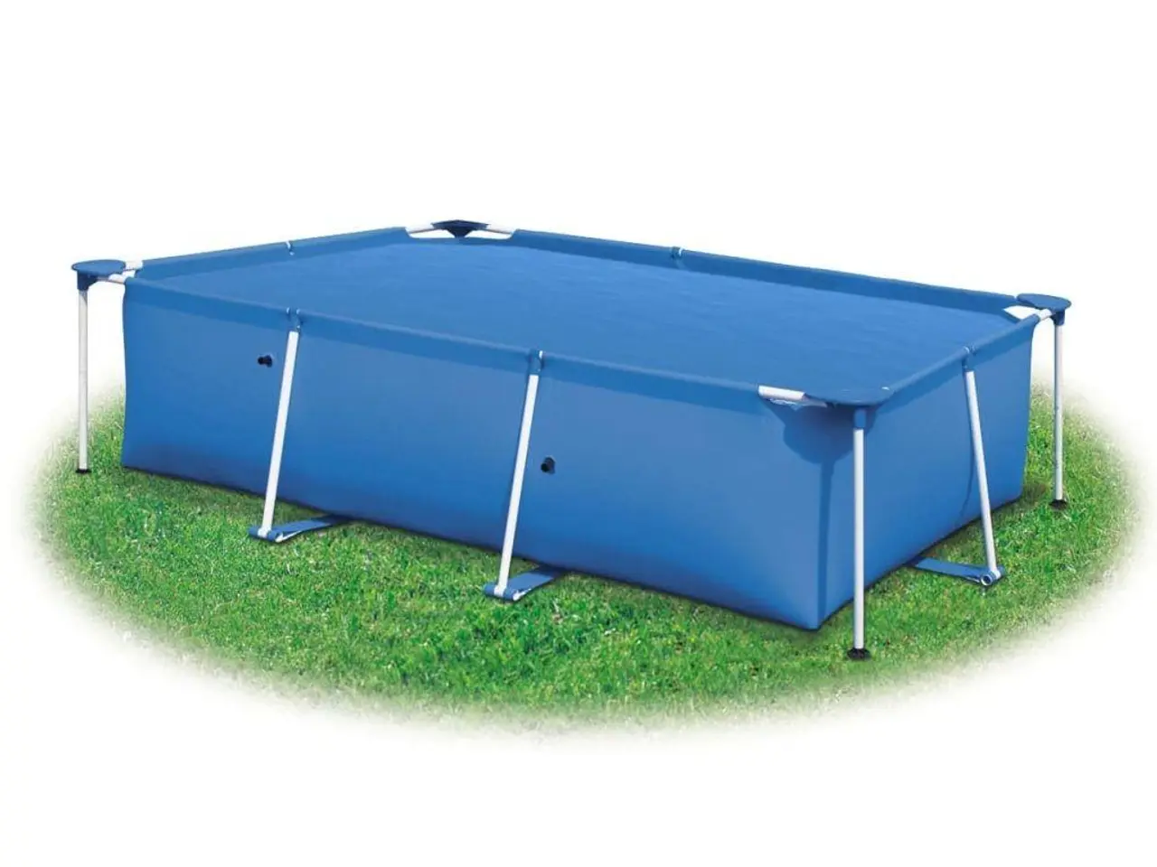 Billede 2 - Rektangulært poolovertræk 300 × 200 cm - PE, blå