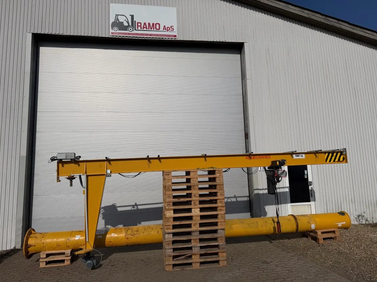 Billede 1 - Søjlesvingkran. 500 kg. Udlæg: 600 cm Højde:750 cm