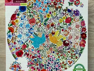 eeBoo Rundt puslespil, Blue Bird, Yellow Bird 500 