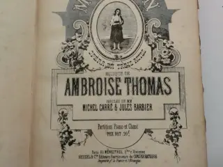 Noder: A. Thomas: Mignon, Klaverpartituret