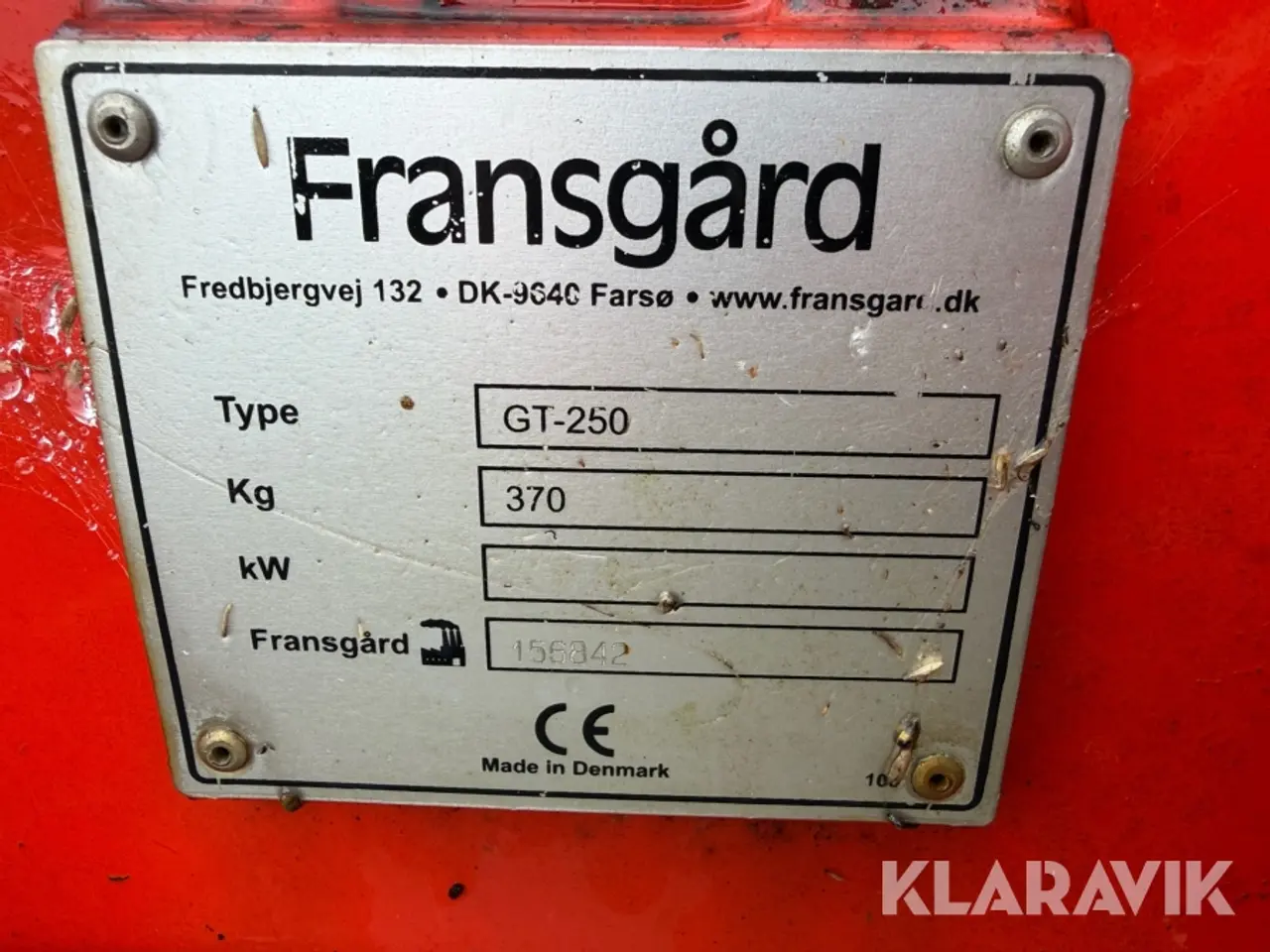 Billede 10 - Vejhøvl / planerskraber Fransgård GT 250 - 3-punkt ophæng