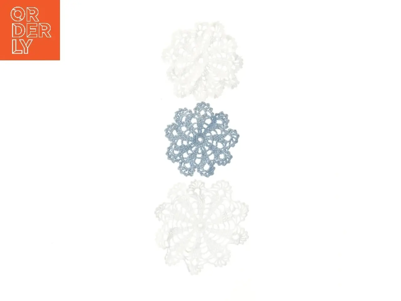 Billede 1 - Hæklede borddug (str. Ø 14-18 cm)
