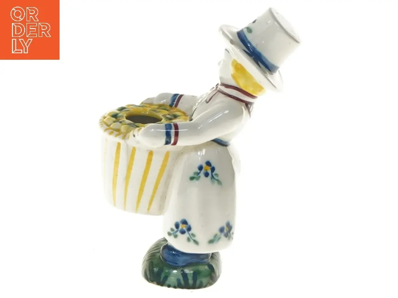 Billede 3 - Aluminia figur med blomsterdekoration (str. 15 cm)