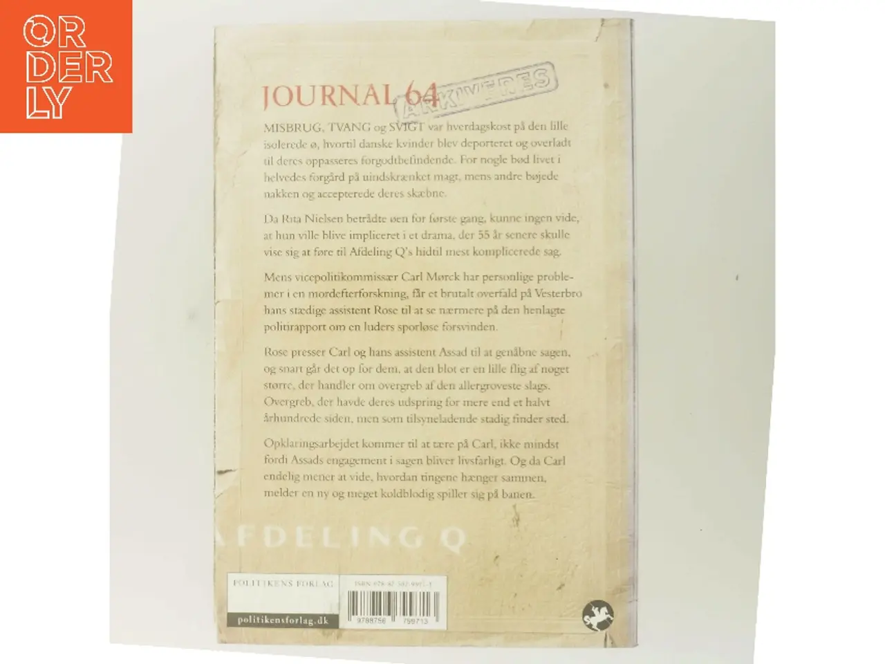 Billede 3 - Journal 64 af Jussi Adler-Olsen (Bog)