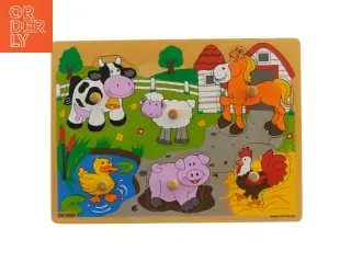 Træpuslespil med dyremotiver fra Kids Wood (str. 28,5x21 cm)