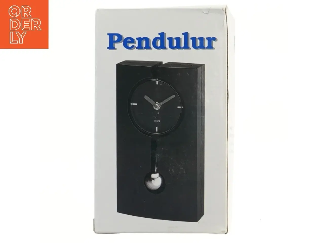 Billede 1 - Kvarts pendulur ur (str. 18,5x10 cm)