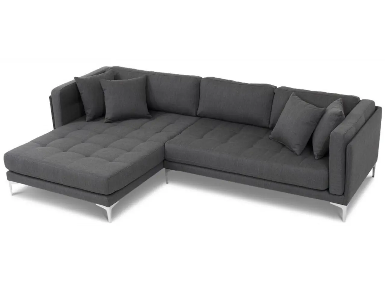 Billede 2 - XL Chaiselong sofa venstrevendt - Koksgrå Inari 96
