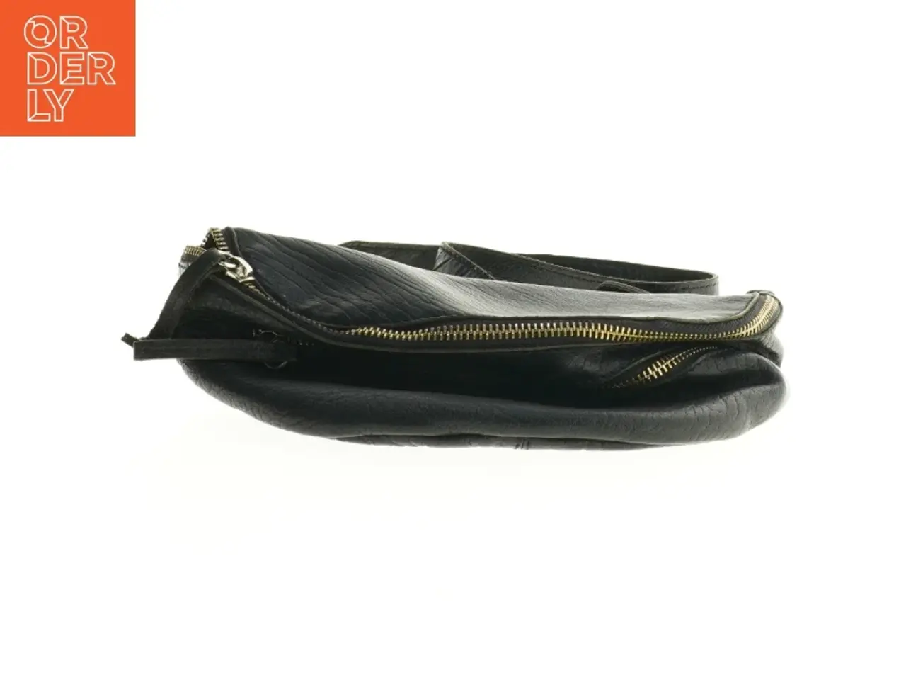 Billede 5 - Sort læder bælte taske fra Belsac (str. 27 x 14 cm)