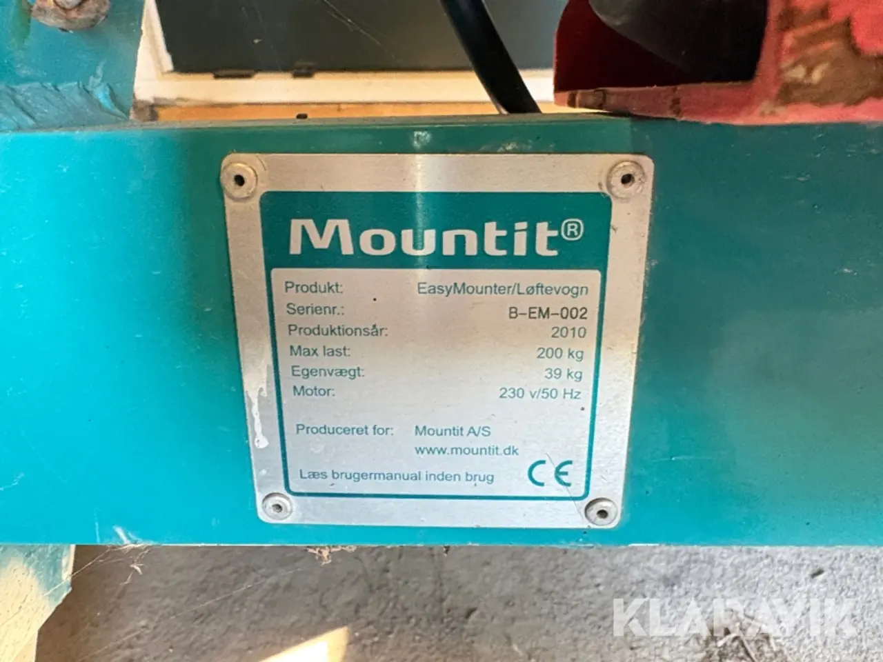 Billede 4 - Elektrisk montagelift/materialelift Mountit - 1 styk