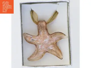 Italiensk glaskunst. Halskæde med unika design i form som en smuk søstjerne (str. Kasse 9 x 6 cm)