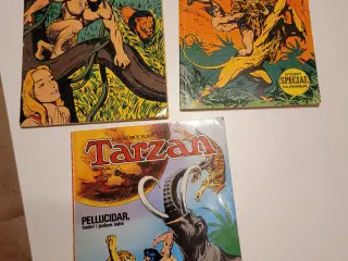 3 stk Tarzan tegneseriehæfter. Fra 1970, 71 og 75.