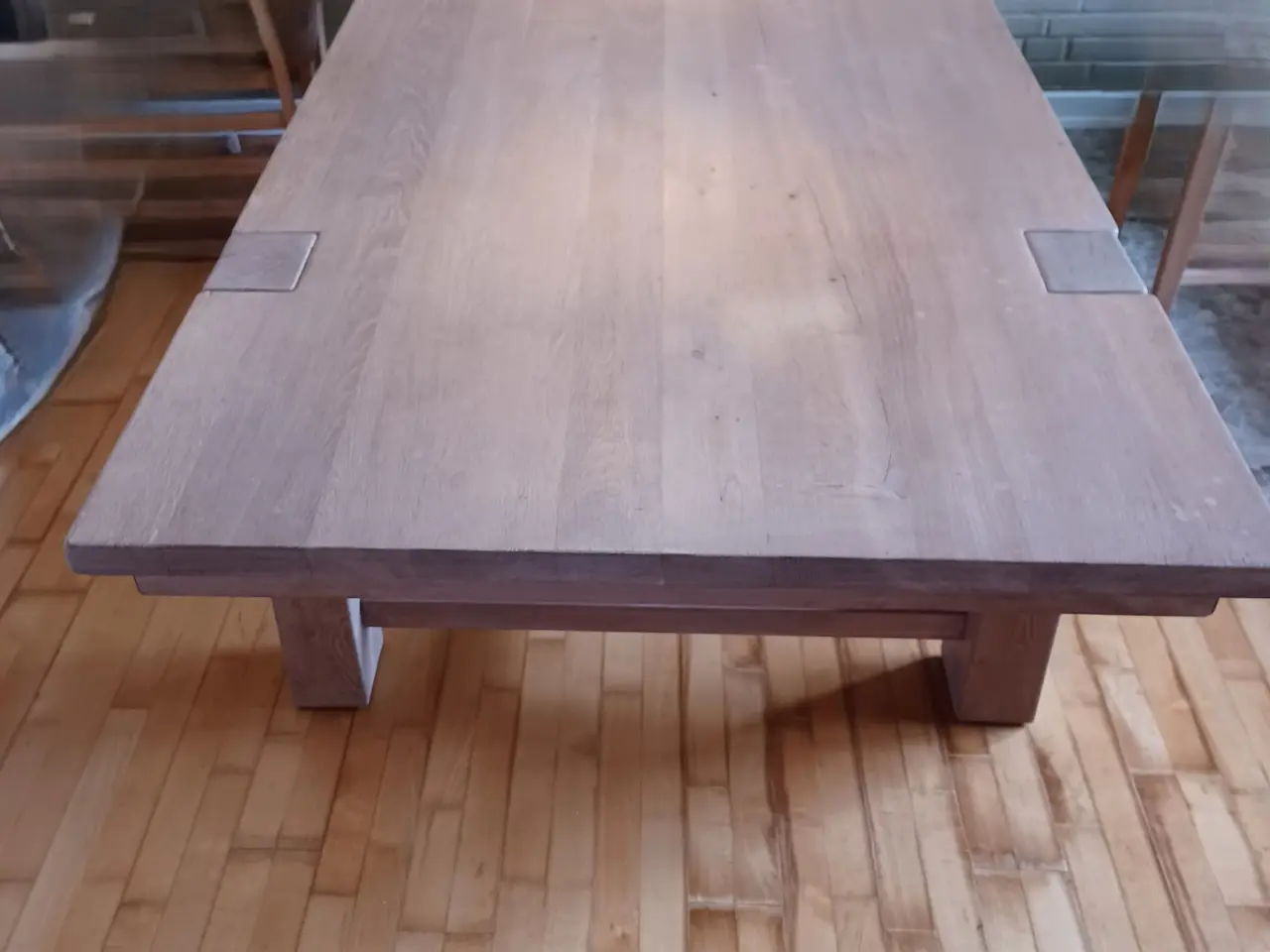 Billede 5 - Rustik spisebord i massiv eg