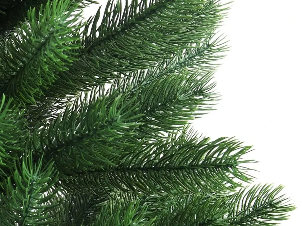 Billede 4 - Kunstigt juletræ med naturtro nåle og krukke - 90 cm, grøn