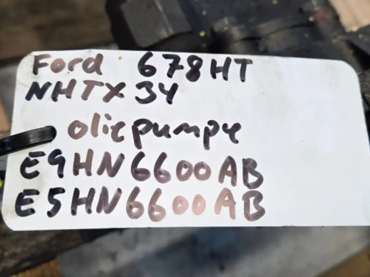 Billede 20 - Ford 678HT Oliepumpe E9HN6600AB