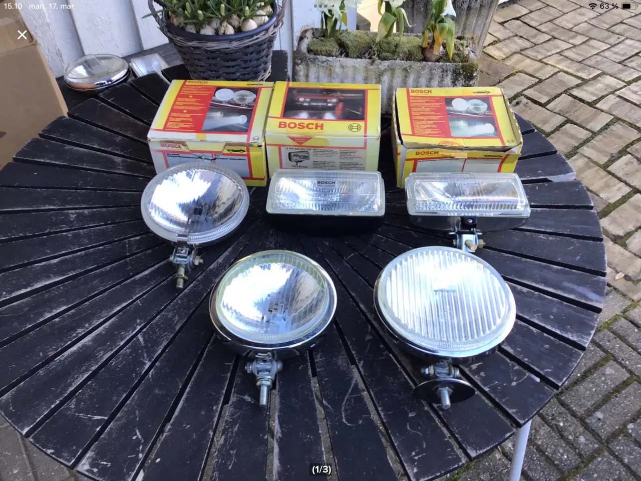 Billede 1 - Bosch lygter retro & ubrugte