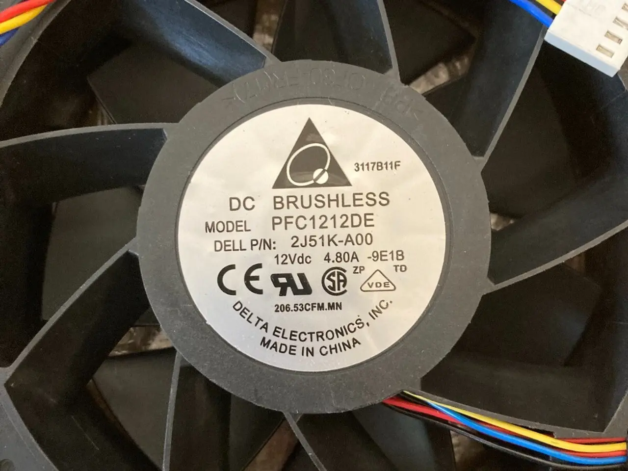 Billede 1 - Delta Electronics DC Brushless ventilator 12V High