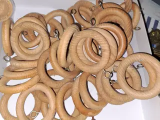 28 Træ gardin ringe