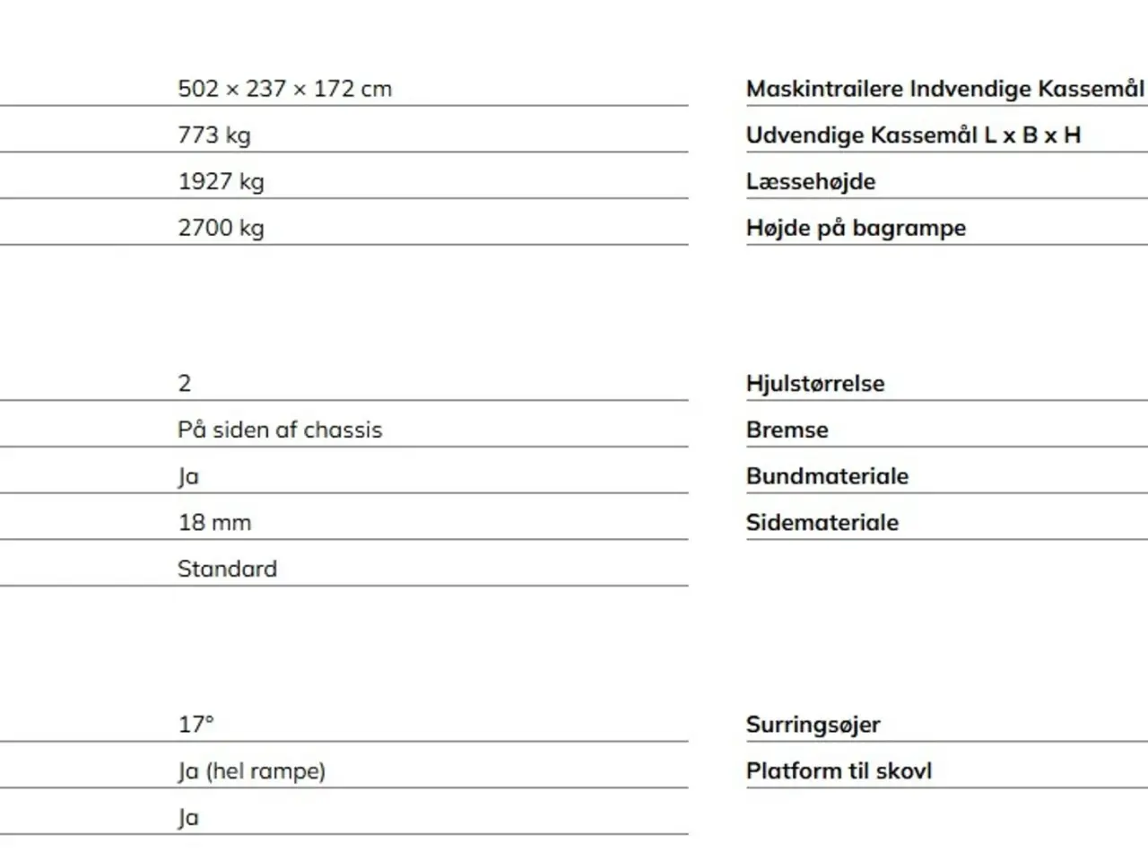 Billede 9 - Variant 2718 M3 Maskintrailer