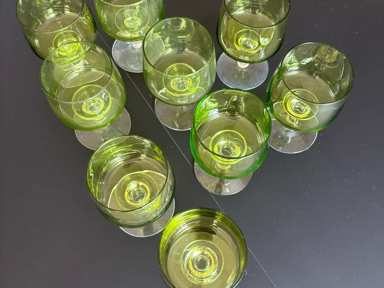 Billede 4 - Mandalay grønne hvidvinsglas