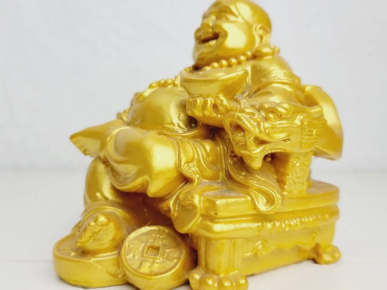 Billede 7 - ⭐️- Grinende Buddha Figur: Held og Lykke Symbolism