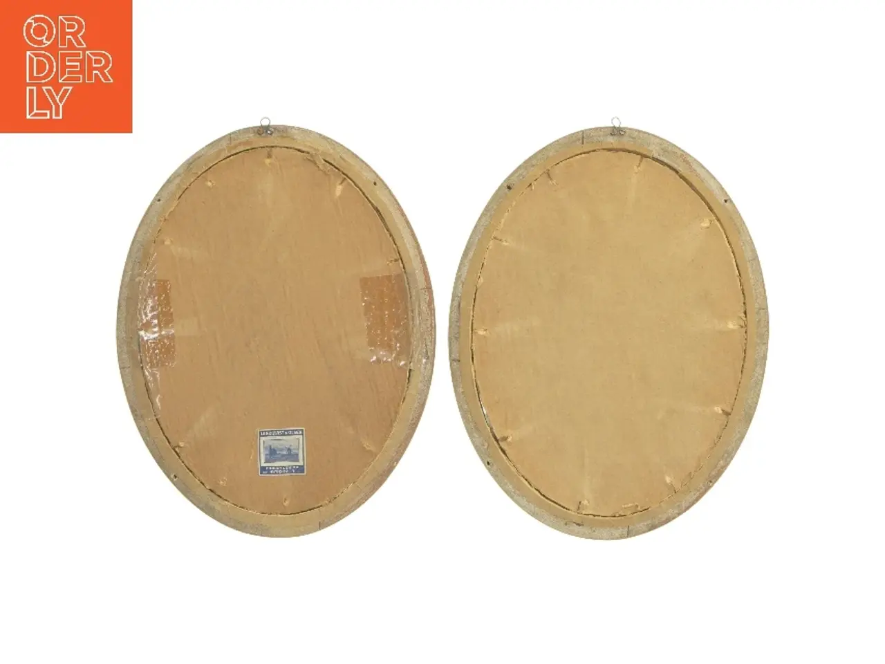 Billede 2 - Oval billeder i rammer (str. 23x17,5 cm)