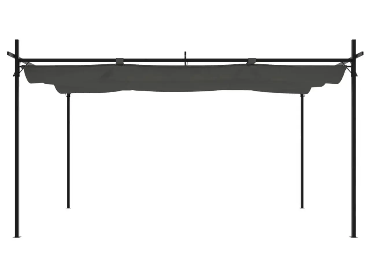 Billede 3 - Pergola med sammenrulleligt tag 395 × 292 × 230 cm - antracitgrå