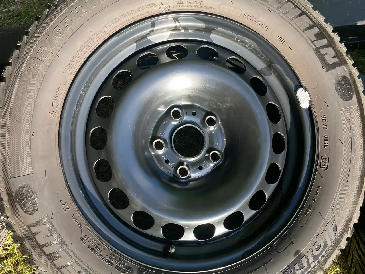 Billede 4 - 5x 112 passat fælge vinterdæk