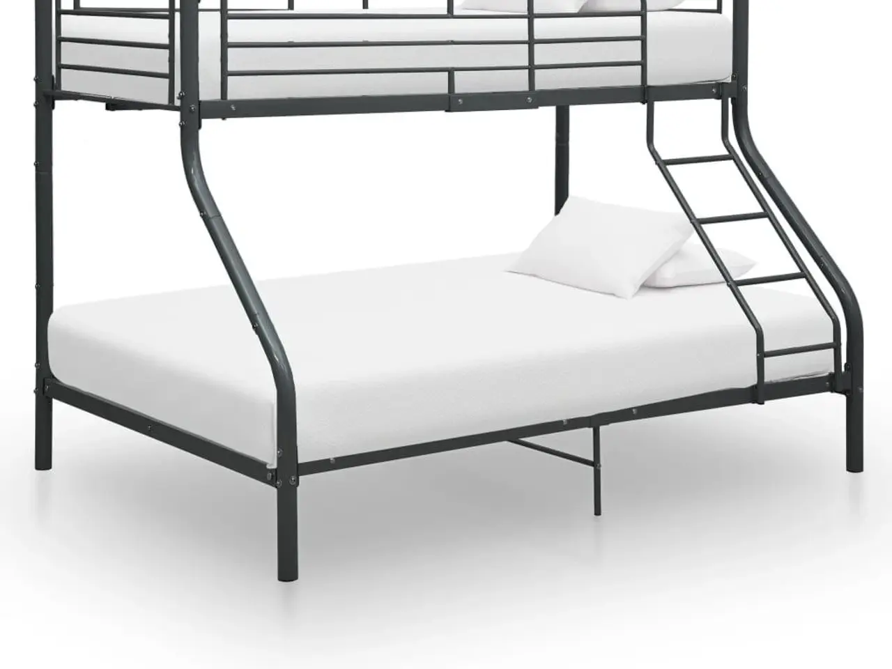 Billede 1 - Køjeseng i metal - sengestel 140 × 200 / 90 × 200 cm, sort