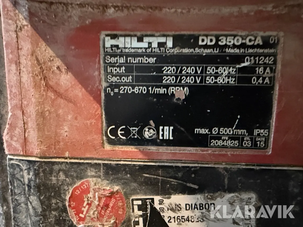 Billede 4 - Diamantkerneboremaskine Hilti DD 350-CA til vådboring i beton