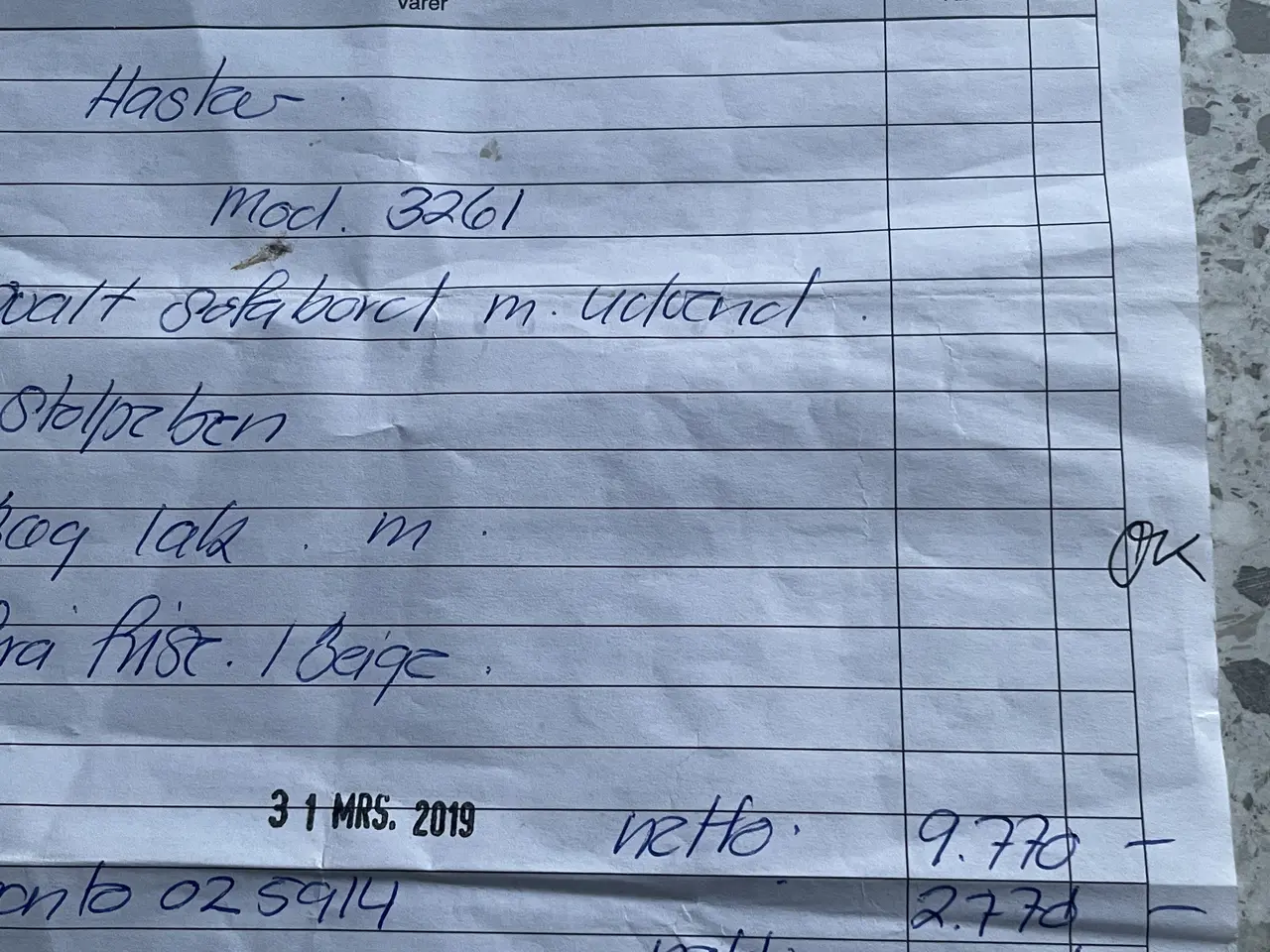 Billede 4 - Sofabord med ‘stolpeben’
