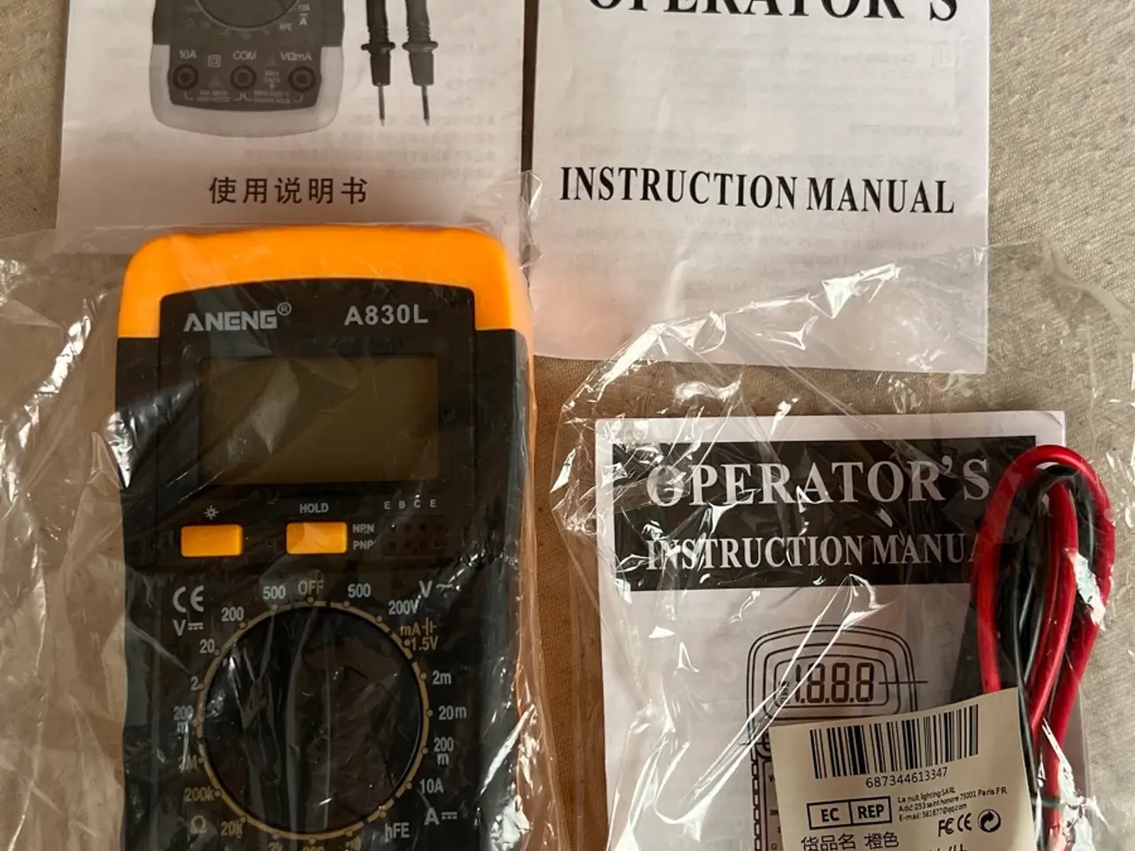 Billede 1 - Multimeter tester m batteri