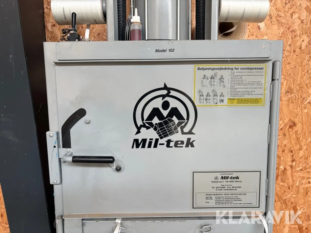 Billede 4 - Pappresser Mil-tek CP 102HD pneumatisk