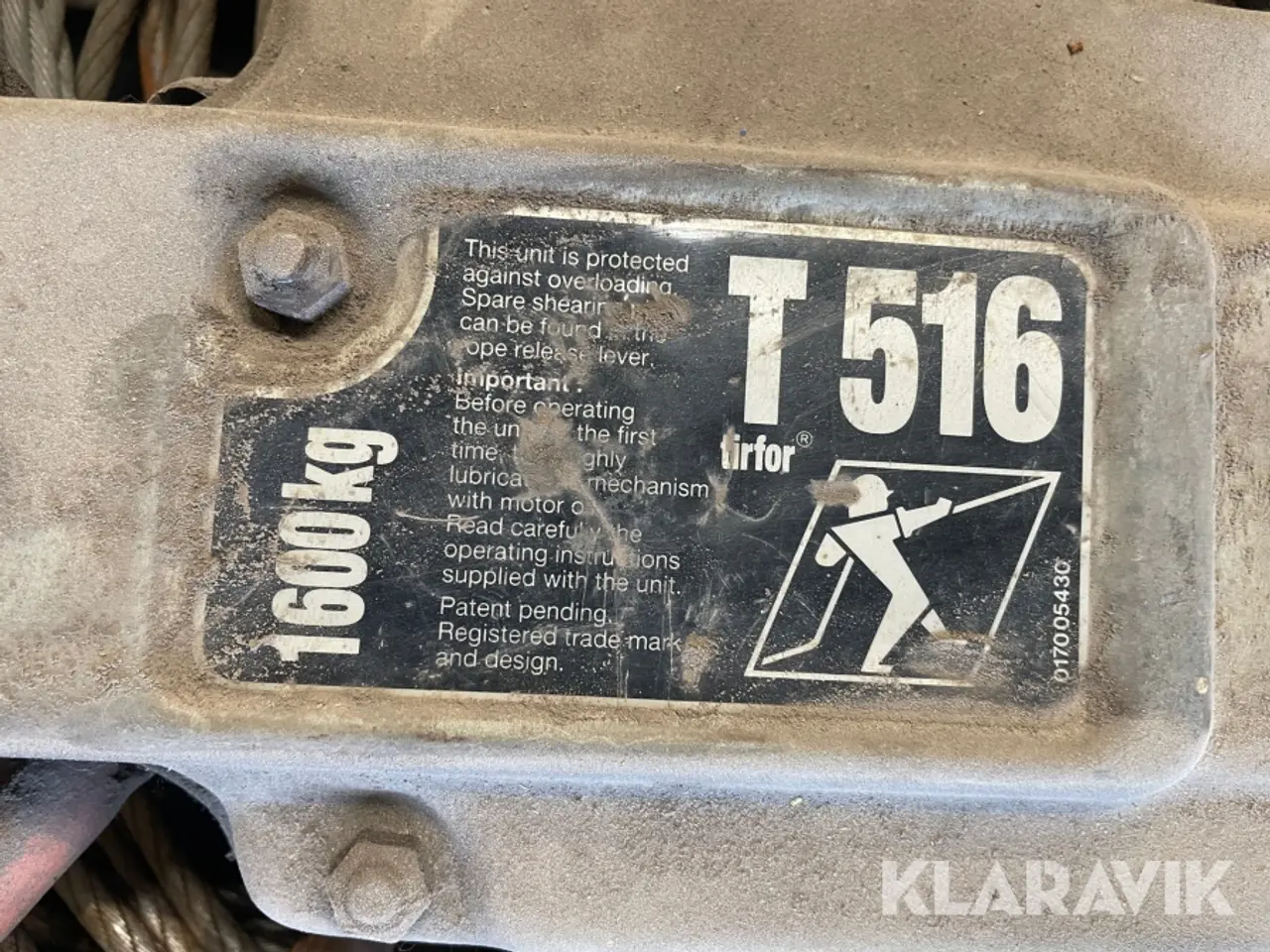 Billede 10 - Diverse løfteudstyr & wiretalje Tirfor T516