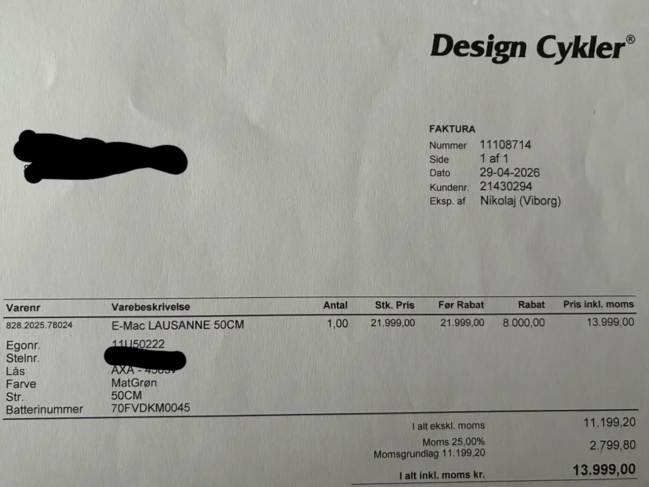 Billede 3 - E-Mac dame elcykel kun lidt brugt