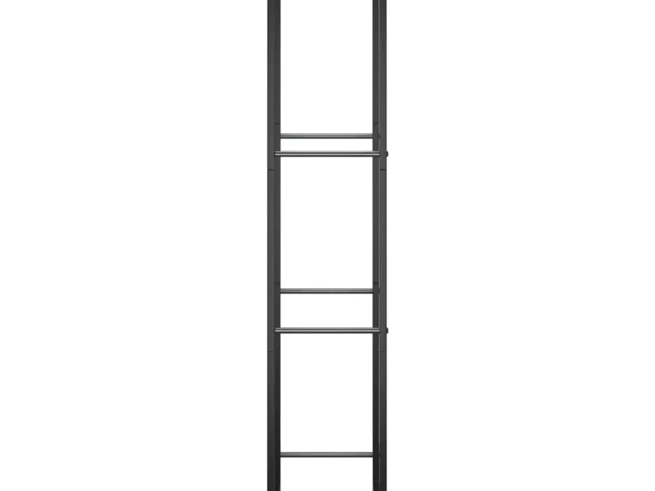 Billede 4 - Brændestativ 50x28x132 cm stål matsort