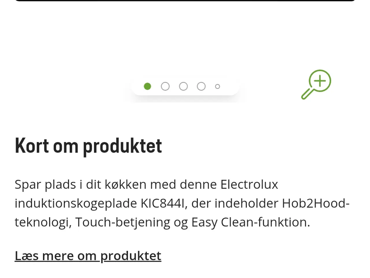 Billede 5 - Electrolux induktionskogeplade med integreret emhæ