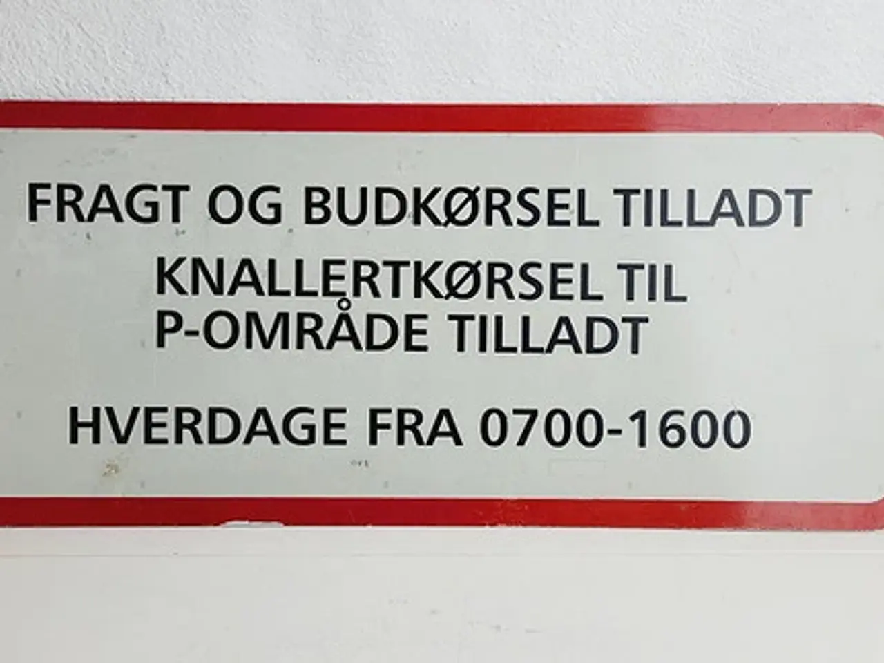 Billede 1 - ⭐️- Vejskilt - Fragt-, Bud- og Knallertkørsel