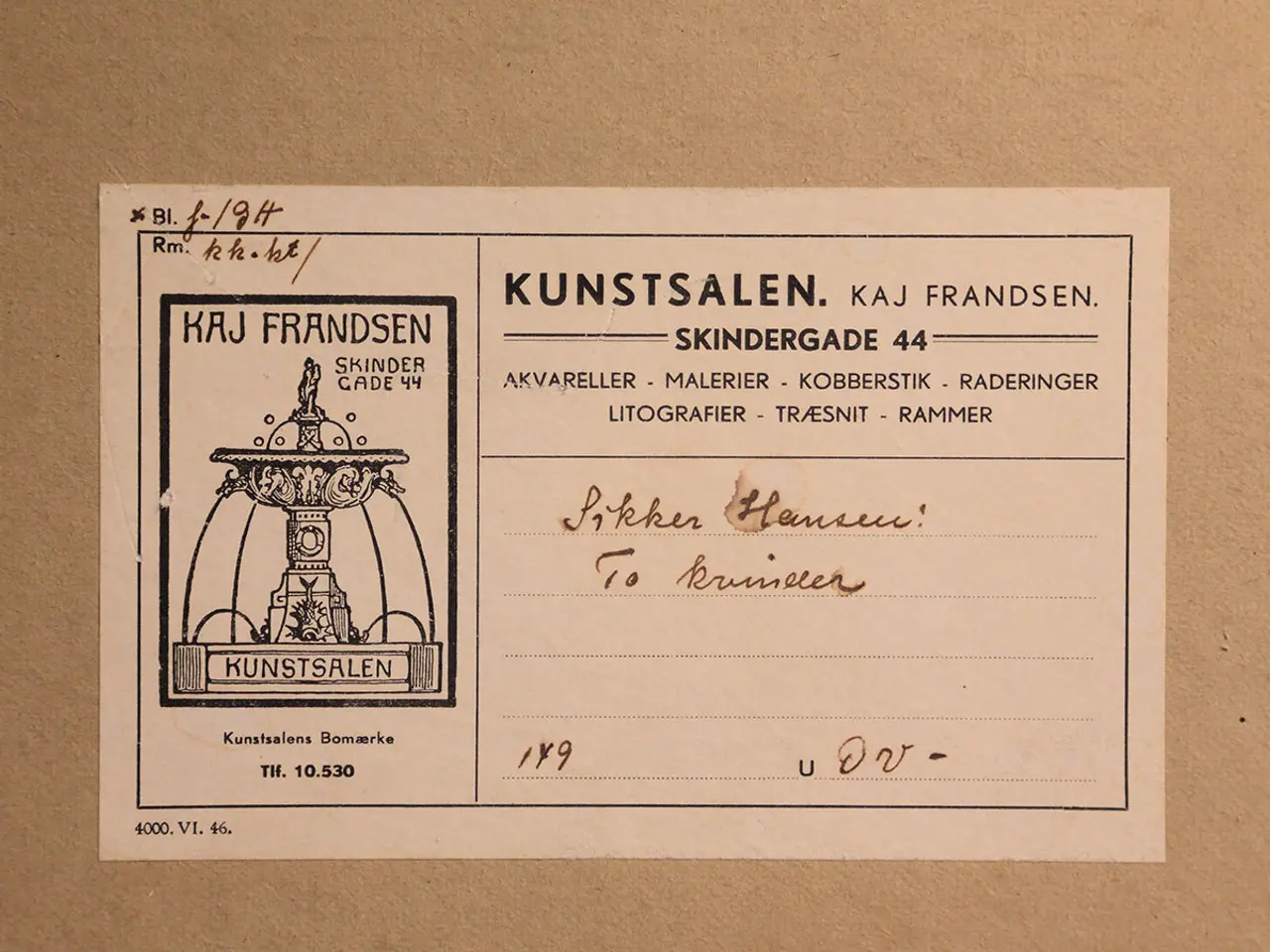 Billede 6 - Aage Sikker Hansen – Siddende model, litografi