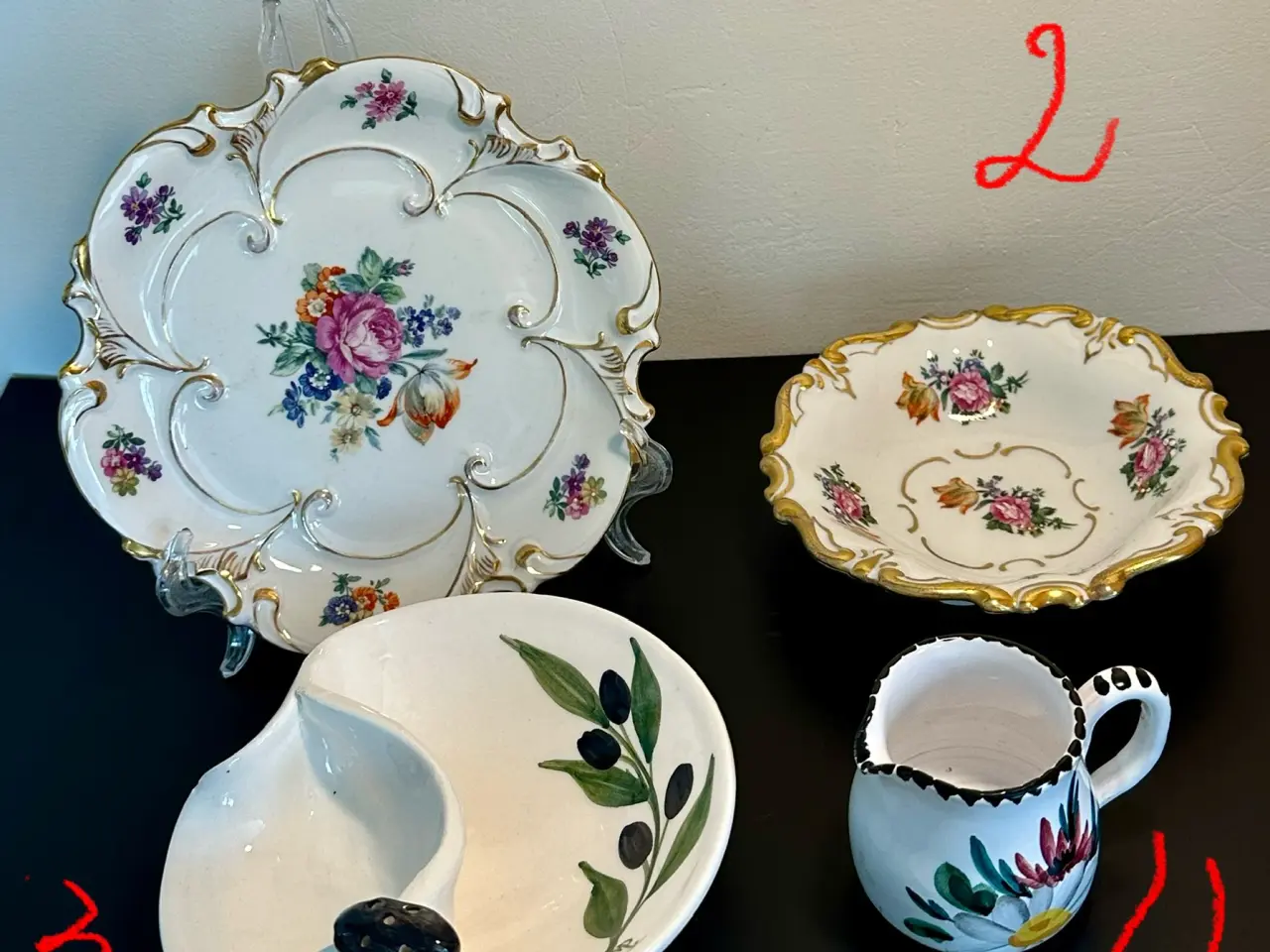 Billede 1 - Vintage/ Retro serveringsgenstande sælges.