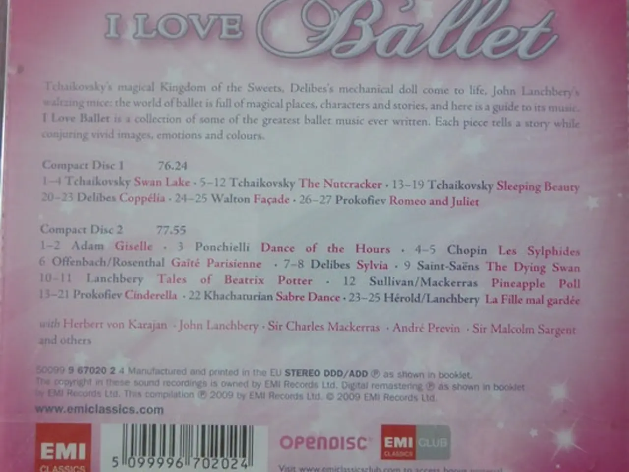 Billede 2 - Diverse kunstnere – I Love Ballet – 2CD